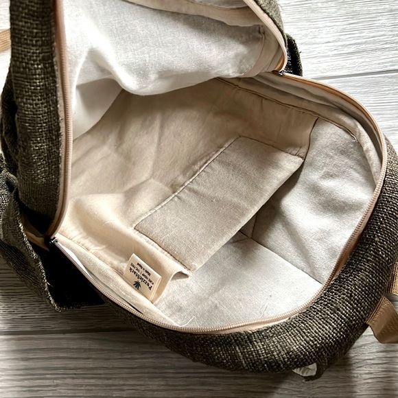 Pure Hemp Backpack Full Size Unisex Design - Picture 5 of 12